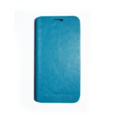 Кожаный чехол-книжка Lenovo A670 blue